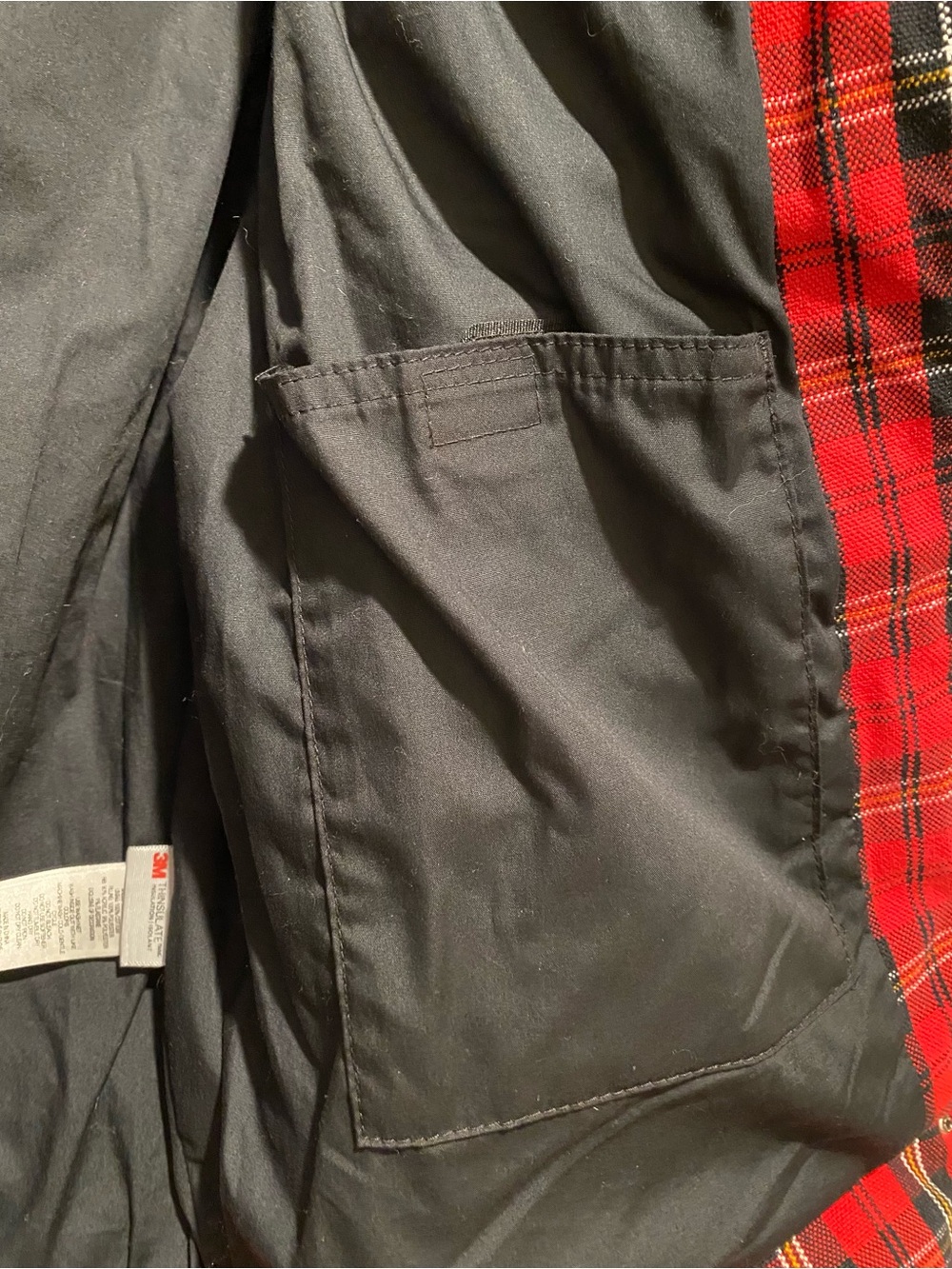 Supreme b. b. Simon Red Black Plaid Studded Quilted Jacket - Picture 9 of 15
